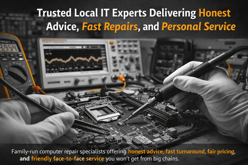 Gatley Computers – 1st Choice in Trusted Local IT Experts Delivering Honest Advice, Fast Repairs, and Personal Service